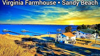 Virginia Farmhouse For Sale  Virginia Waterfront Property For Sale 4bd  2ba  3 Bay Garage [upl. by Arait]