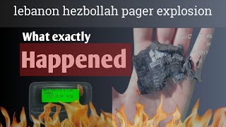 How did the Hezbollah pagers explode । Use of Pentaerythritol tetranitrate PETN [upl. by Rutherfurd]