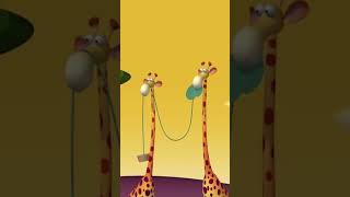 La girafe a bu toute leau shorts youtubeshorts gazoon cartoons [upl. by Argent710]