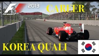 F1 2013 Career Mode  Korean GP Qualifying [upl. by Elleira305]