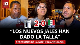 Hinchas de ALIANZA LIMA reaccionan a victoria 20 sobre Once Caldas en la NOCHE BLANQUIAZUL [upl. by Esila]