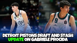 Detroit Pistons draft and stash Gabriele Procida will spend another season over in Europe [upl. by Uriisa407]