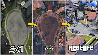 Grove Street in GTA SA vs 5 vs Real Life [upl. by Ratib145]