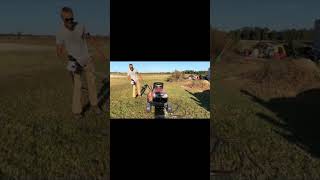 Off roading a Lawnmower then Cleaning it memes lawnmower shorts [upl. by Alrahs]