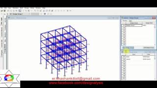 Seismic design using Interactive Design in Staad Pro [upl. by Etty]