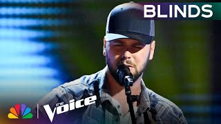 Coaches Battle Over Tanner Fricks FourChairTurn Performance  The Voice Blind Auditions  NBC [upl. by Feeney]