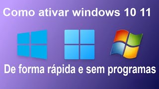 Como ativar o Windows 10 11 ou Office de maneira rápida fácil e sem programas [upl. by Araeic]