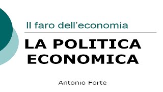 Lezione Politica economica fiscale monetaria e dei redditi [upl. by Yraek166]