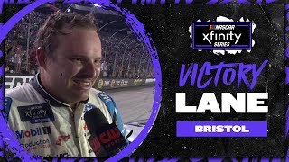 Cole Custer ‘It’s unbelievable’ to get win at Bristol [upl. by Eanehs]