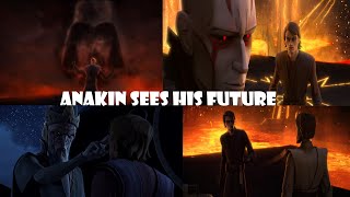 ANAKIN SKYWALKER SEES HIS FUTURE  Star Wars The Clone Wars Season 3 Episode 17 Discussion [upl. by Solahcin]