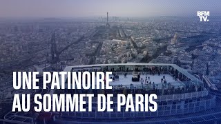 La plus haute patinoire de France ouvre ses portes au sommet de la tour Montparnasse [upl. by Lauritz804]