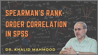 SPSS 11 Spearman’s RankOrder Correlation UrduHindi  Prof Khalid Mahmood [upl. by Evie]