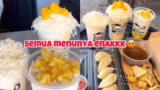 Smoothies Mangga Es Teller Creamy Es Jagung Creamy Pempek amp Cireng Suwir ayam pedas 🤤 [upl. by Elletnuahc]