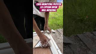 Cara memotong prostek lis gypsum lisgypsum wallmoulding tutorial [upl. by Aisela]