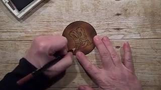 Faux Leather Stamping Technique [upl. by Carr]