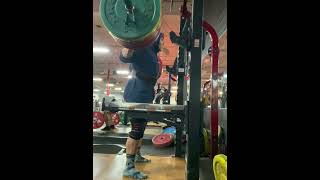 475lbs barbell squat triple fitness bodybuilding [upl. by Aldarcie]