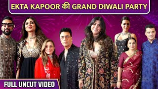 UNCUT  Ekta Kapoor Grand StarStudded Diwali Party 2023  Shilpa Shetty Karan Johar Kriti Sanon [upl. by Bradleigh]