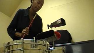 Tisa Mathis Timbales practice  Baqueteo and Paseo [upl. by Aleyam179]