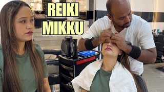 Reiki master performing head massage in Mikku barber Asmr Relaxation [upl. by Heyman296]