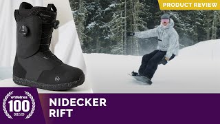 Nidecker Rift 2023 Snowboard Boot Review [upl. by Ecinnej369]