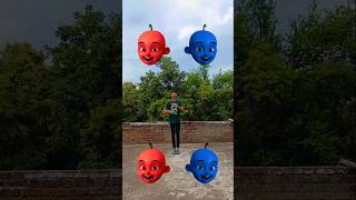 Red amp blue upin head to frog jocker gorilla ame to cosita 🤣 VFX Magical Video shorts cartoon [upl. by Oswell]