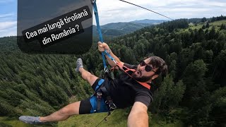 Tiroliana Pasul Palma  Cea mai lunga si impresionanta tiroliana din ROMANIA Peste 11 km lungime [upl. by Hpeseoj]