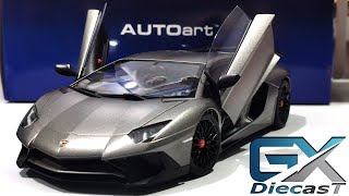 118 AUTOart LAMBORGHINI AVENTADOR LP7504 SV MattGrey [upl. by Ailati]