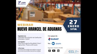 WEBINAR Nuevo Arancel de Aduanas 2022 [upl. by Lissie]