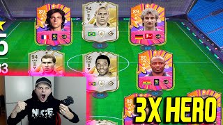 EA FC 25 FIFA 25 REKORD 3x HEROS in FULL HERO 121 Rated FUT DRAFT Challenge Ultimate Team [upl. by Raddi]