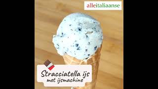 Stracciatella ijs maken 🍨🍫 Makkelijk Italiaans recept zonder ei [upl. by Clarkson78]