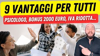 BONUS DECRETO ANTICIPI nuovi vantaggi per tutte le famiglieD 1080p [upl. by Chastity]