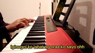 Sanay di nalang  Bandanglapis Piano Cover with Lyrics cover lyrics [upl. by Retseh]