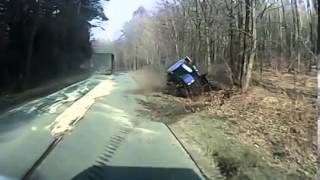 Truck Driver Overtakes Tractor VIDEO [upl. by Dnalel]