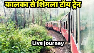 ShimlaKalka Toy Train Live Journey in Heavy Snowfall 🌨 [upl. by Averir678]