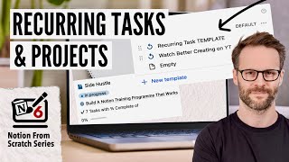 Build A Notion Task Manager 3 Recurring Tasks amp Project Templates [upl. by Ayalat]