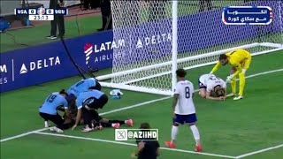 Serious Injury 🤕 Folarin Balogun OUT USA Vs Uruguay 00 Copa America 2024 Extended Highlights [upl. by Broderick]