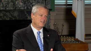 Exclusive interview with Gov Charlie Baker about future of work in Massachusetts [upl. by Raclima]