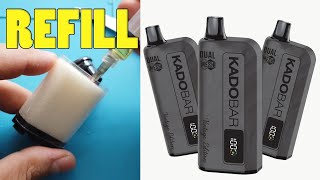 KADOBAR Vintage Edition Open Refill vape Rechargeable disposable cigarette Multiple Use disassemble [upl. by Delores807]