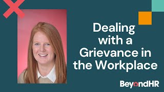 Outsourced HR  Dealing with a Grievance in the workplace  HR ConsultantJill Mills  BeyondHR [upl. by Koby]