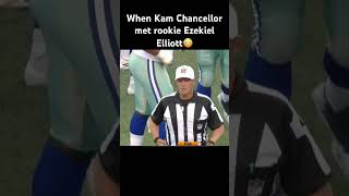 Ive never seen Chancellor get moved like that kamchancellor ezekielelliott cowboys zingersports [upl. by Santos42]