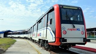 New LRT Ampang Line Train Video Walkthrough  MALAYSIA PUBLIC TRANSPORT [upl. by Deeyn]