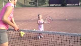 Ksenia Efremova tennis player 3 years old [upl. by Milo699]