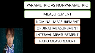 5 Parametric vs Nonparametric and Measurement Nominal Ordinal Interval Ratio [upl. by Young]