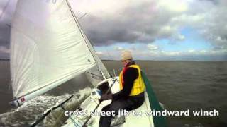 J80 Solo upwind 1015 knots [upl. by Acirretal]