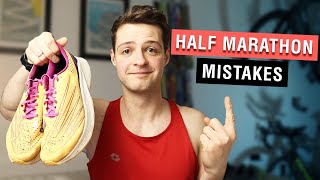 5 Beginner Half Marathon Mistakes To Avoid  Fix Them [upl. by Giusto]