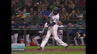 Dee Gordon Home Run Swing Slow Motion 201814 [upl. by Bala]