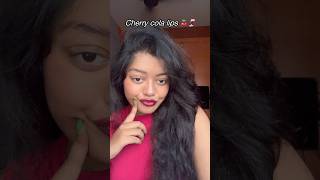 Cherry cola lips 🍒 lipstick ytshorts shortsfeed youtubeshorts trending ng [upl. by Pages]