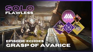 Apotheosis amp StarEater Solipsism  Solo Flawless Grasp of Avarice on Prismatic Warlock  Destiny 2 [upl. by Sherj]