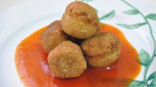 Albóndigas de atún  Recetas de cocina RECETASonline [upl. by Onra228]