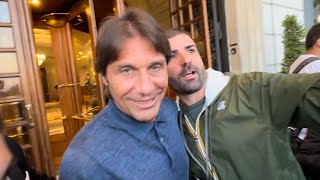 Tifosi pazzi di Conte guardate cosa succede fuori al suo hotel 🥹💙 [upl. by Teleya114]